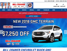 Tablet Screenshot of billcramergm.com
